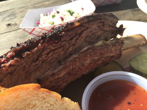Micklethwait's barbecue ribs.