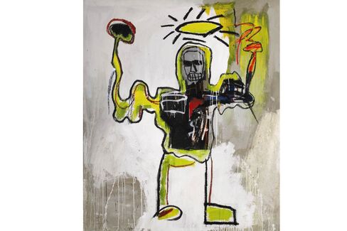 Jean-Michel Basquiat, Untitled (The Black Athlete) (1982).