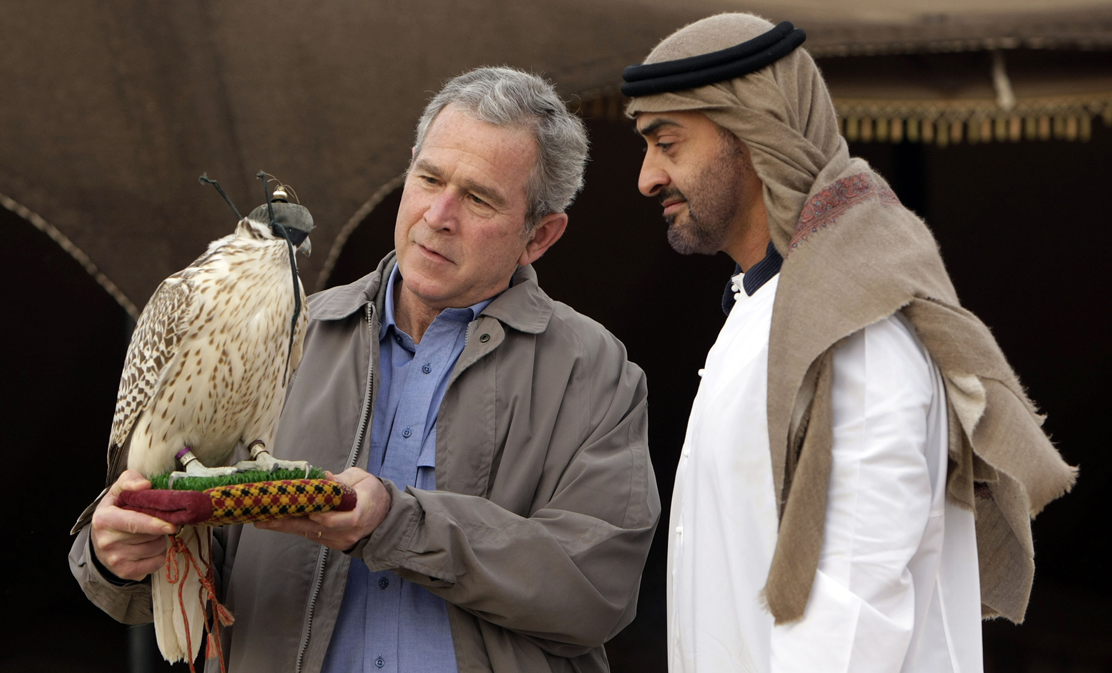 Bush and Sheikh Mohamed