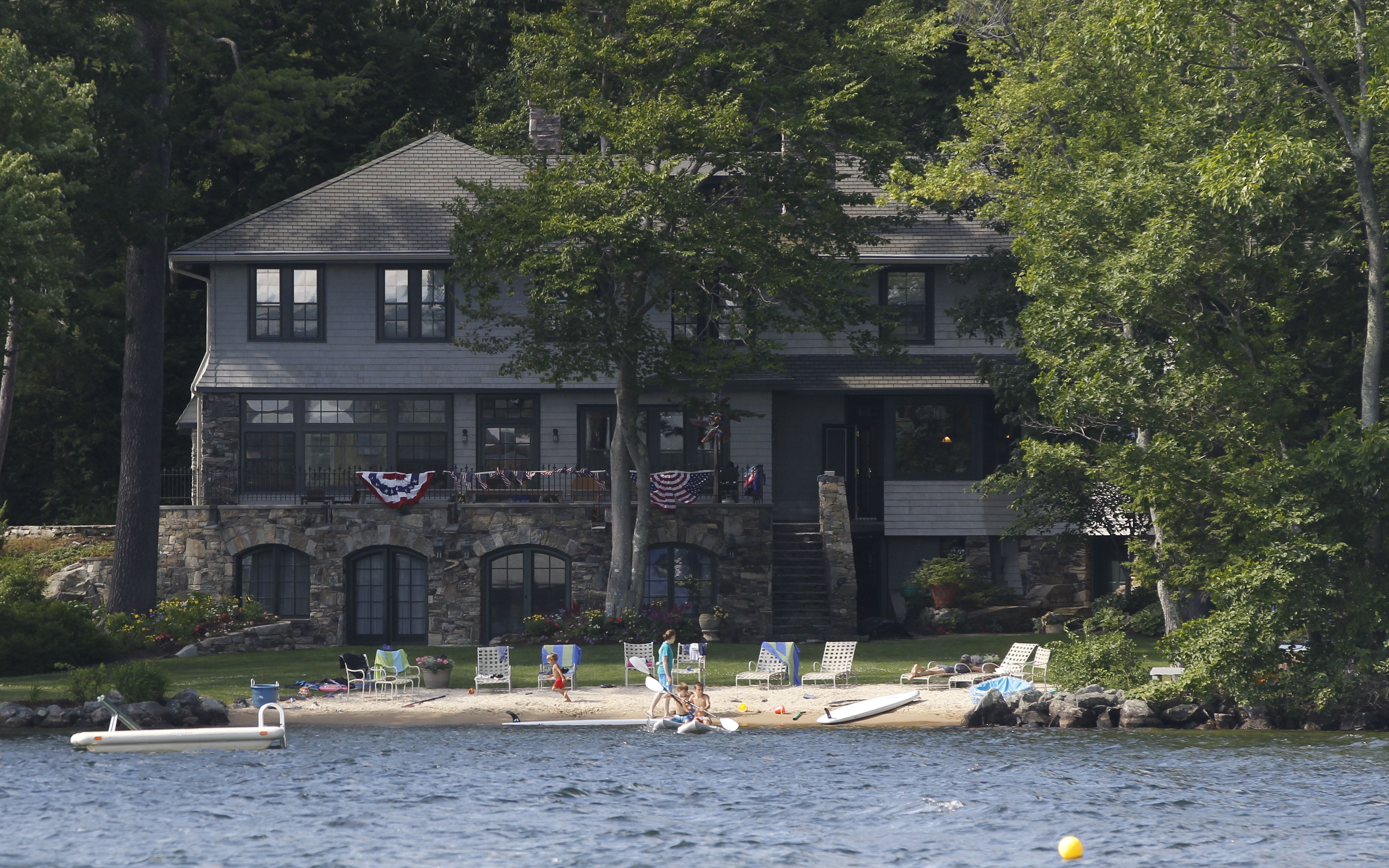 <p>The vacation home of Republican presidential candidate Mitt Romney on Lake Winnipesaukee in Wolfeboro.</p>