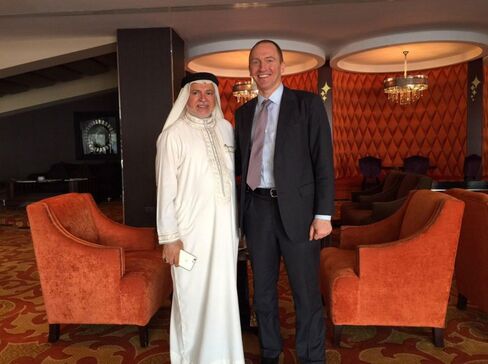 Carter Page with Hadi Al Alawi, chairman of Al Hayat Group, in Bahrain.