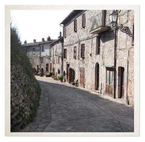 The castle is surrounded by the village of Sismano. The sale comes with some, but not all, of the property here.