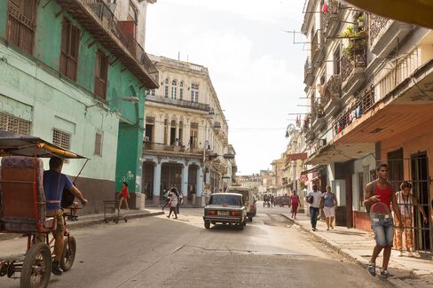 A street scene in Old Havana, which is quickly becoming new Havana.