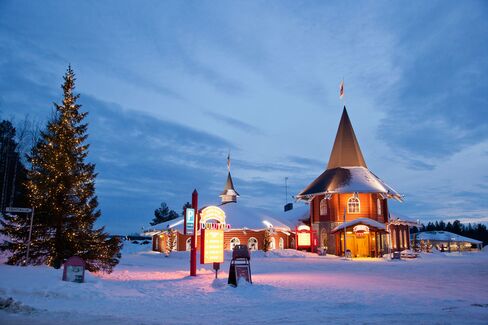 Santa Claus village in Lapland, Finalnd.
