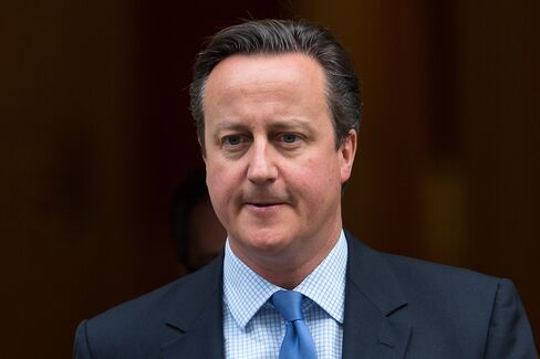 David Cameron departs Downing Street