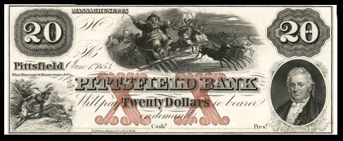 $20 private bank note, 1850s. Source: Federal Reserve Bank of Philadelphia