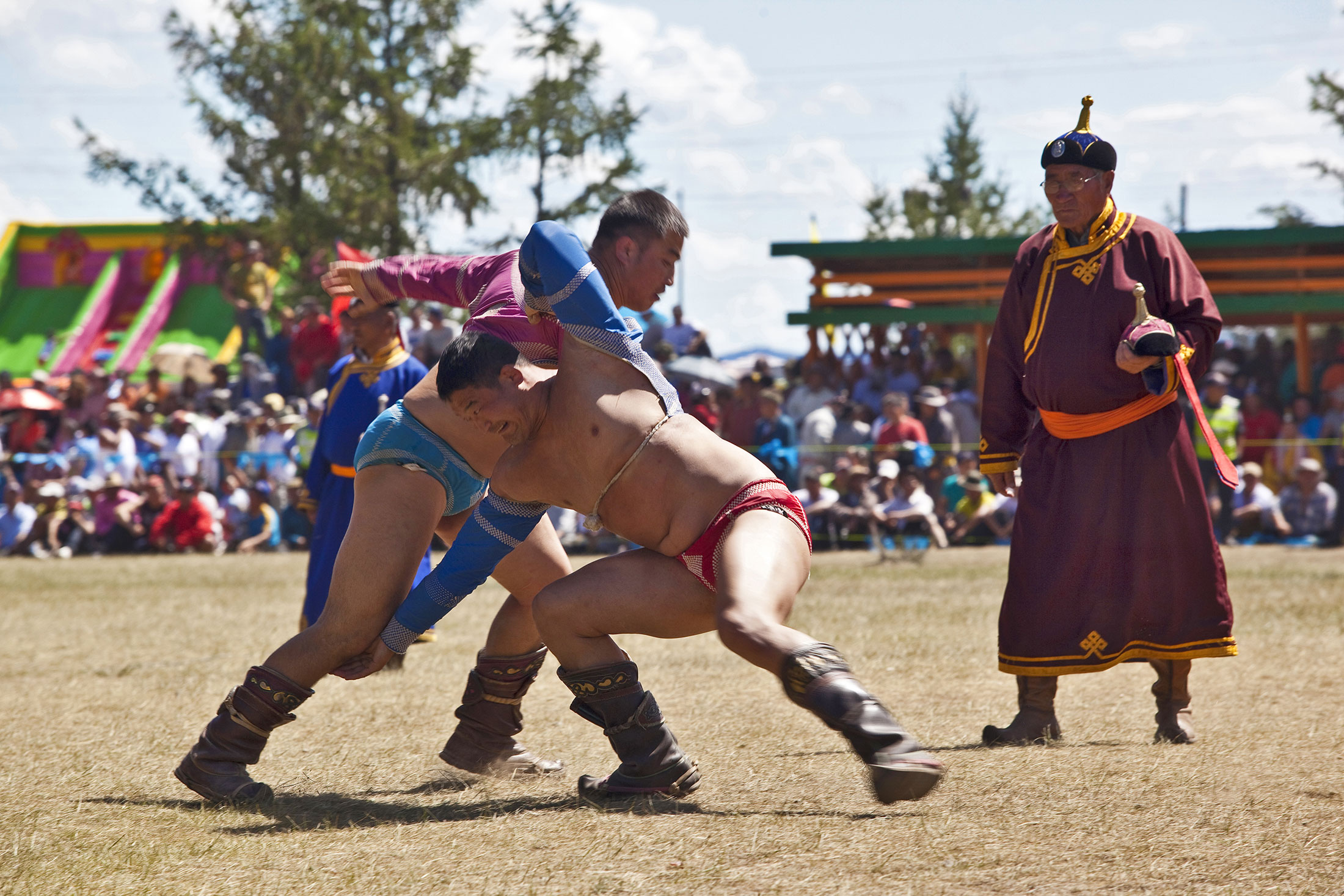 Wrestling at Naadam Festival