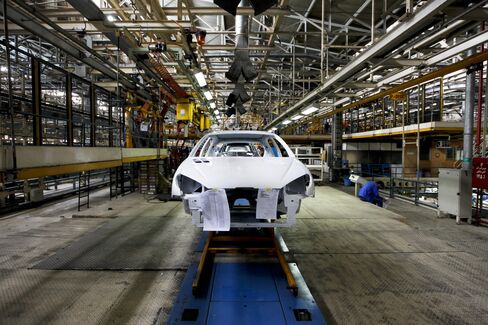 Peugeot car plant in Iran