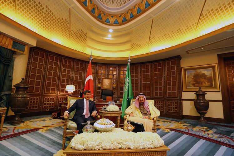 Turkish PM Ahmet Davutoglu in Saudi Arabia