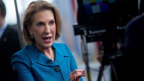 Carly Fiorina, former chairman and chief executive officer of Hewlett-Packard Co., is enjoying a bounce after her latest poll performance.