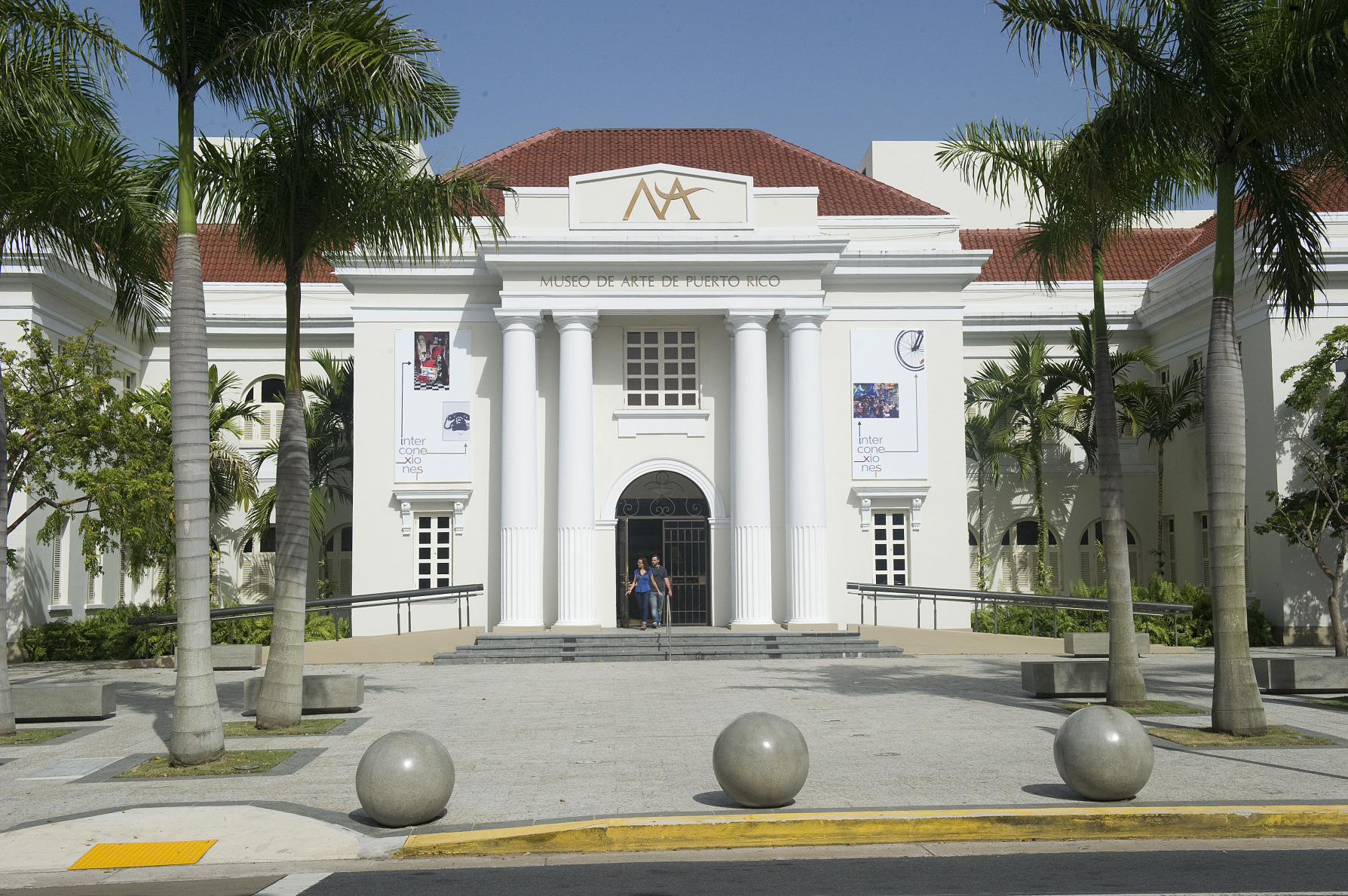 The entrance of the Museo de Arte de Puerto Rico in San Juan.