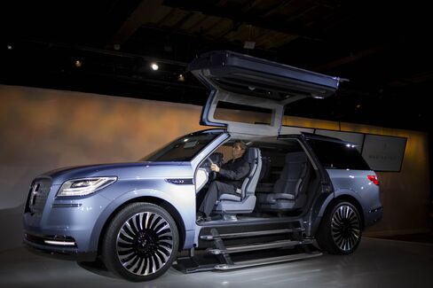 The Ford Motor Co. Lincoln Navigator Concept is unveiled ahead of the 2016 New York International Auto Show on March 21, 2016.