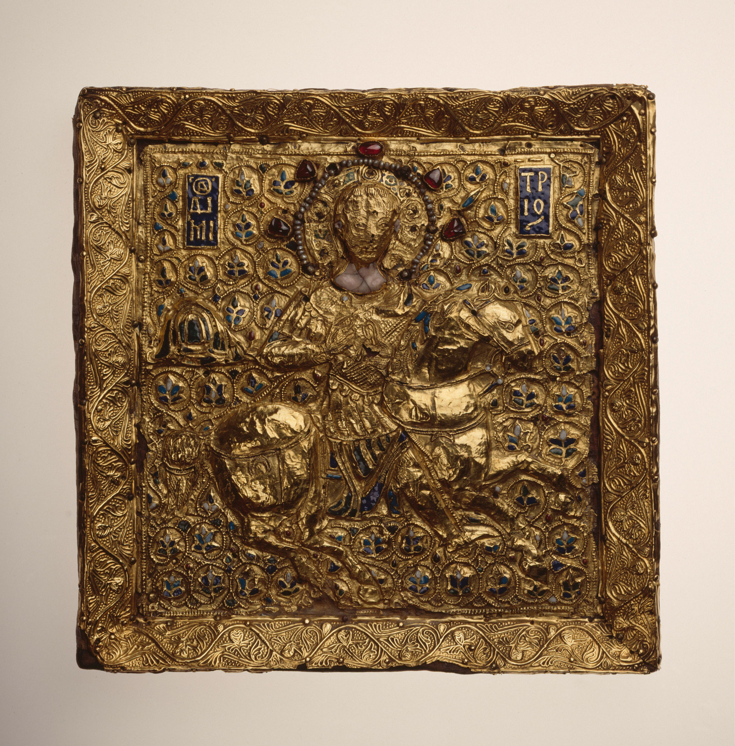 Golden icon with Demetrios, from the Guelph Treasure.