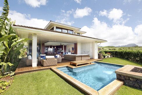 A custom home at Kukui'ula.