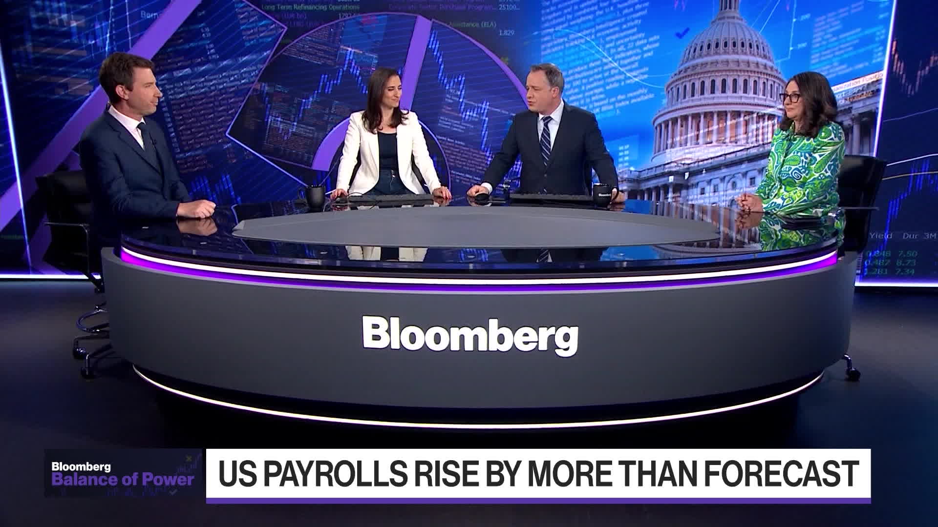 Watch Us Payrolls Rise By More Than Forecast Bloomberg