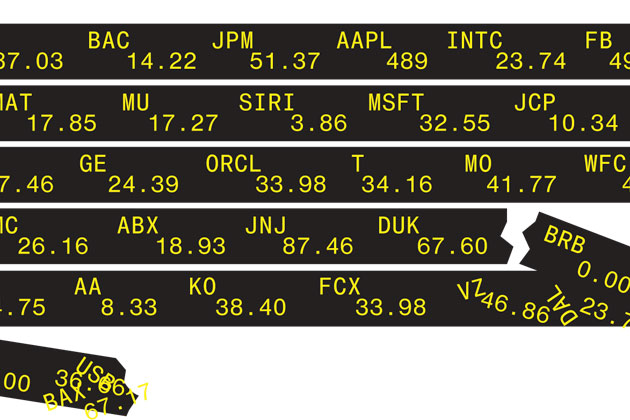 nfl stock market ticker symbols tape