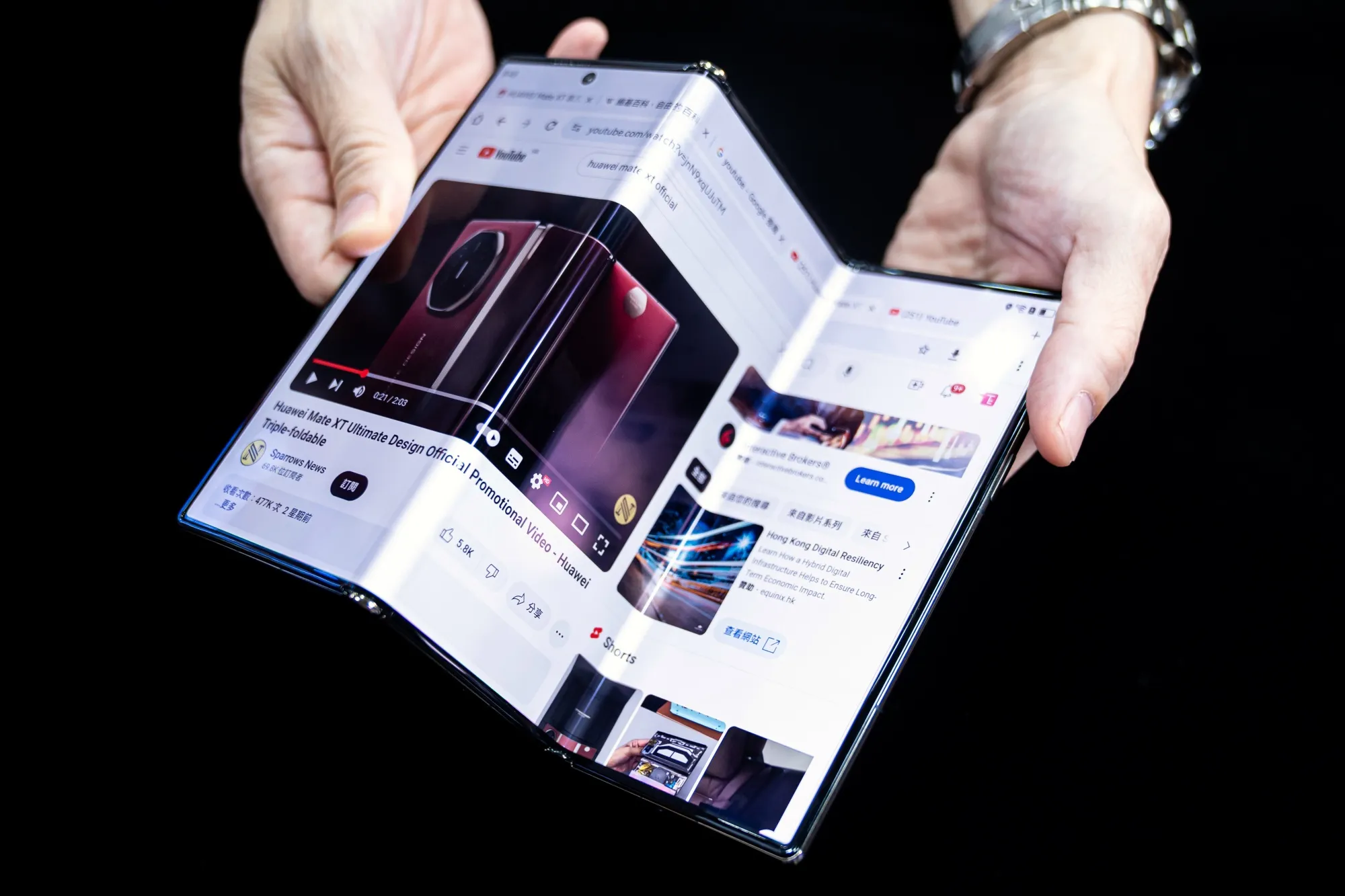 Huawei S Mate XT Trifold Phone Hits The Limits Of Foldable Engineering