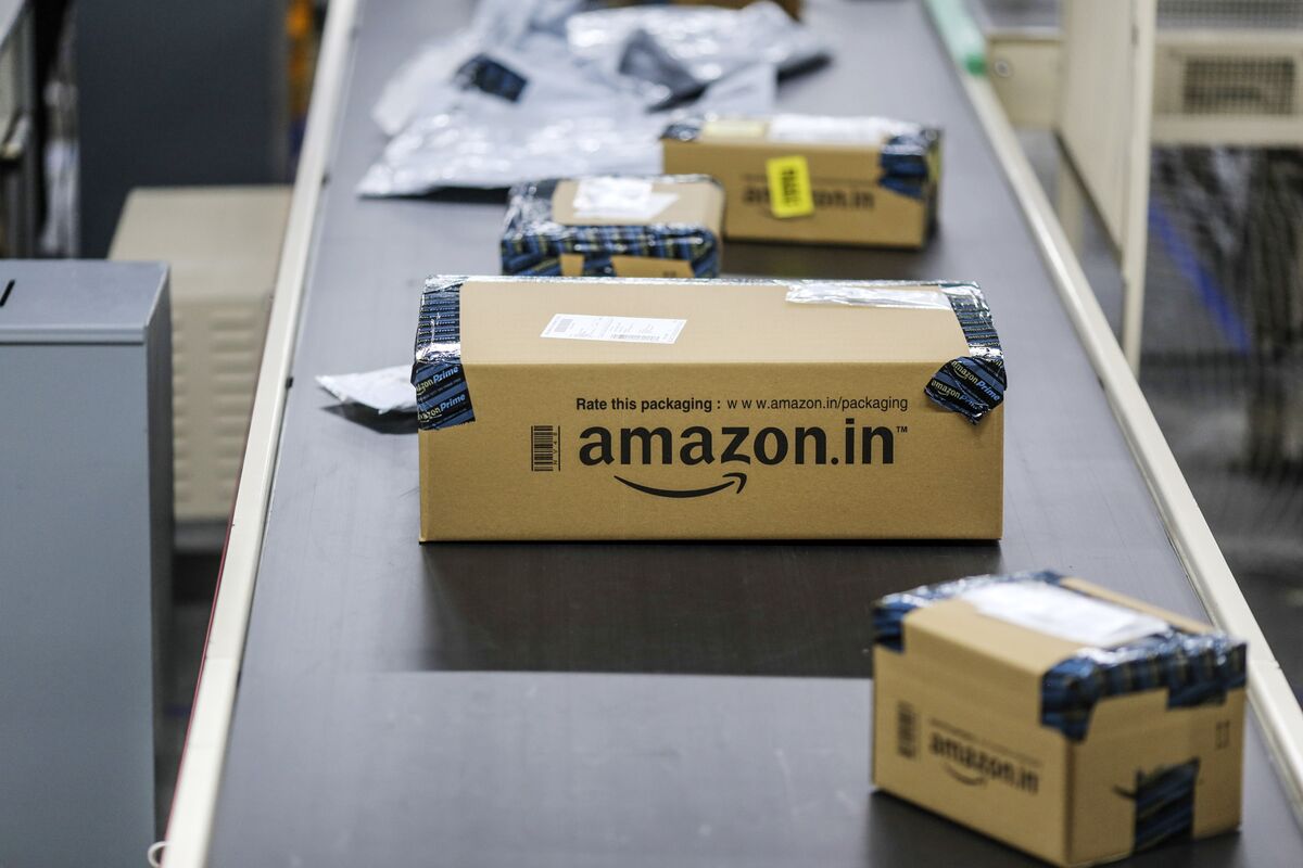 Amazon Packages Train