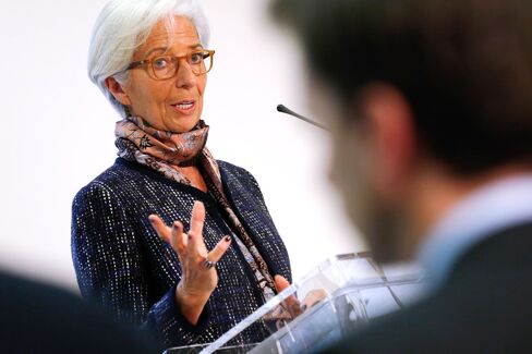 IMF Managing Director Christine Lagarde And U.K. Chancellor Of The Exchequer Hold A Joint News Conference