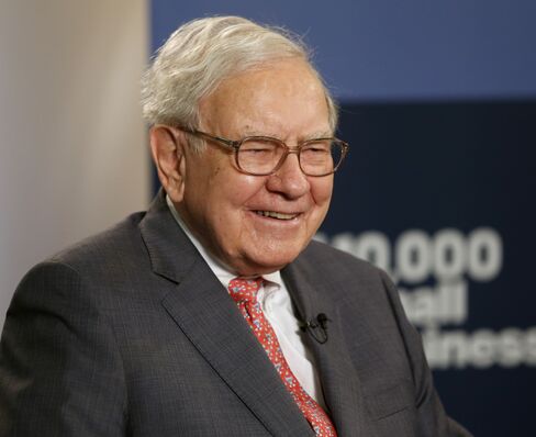 Warren Buffett, chief executive officer of Berkshire Hathaway Inc. Photographer: Jeff Kowalsky/Bloomberg