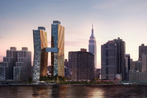 A final rendering of the American Copper Buildings.