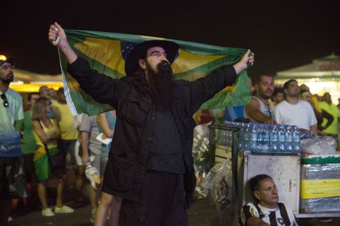 A protester in Rio on April 17.