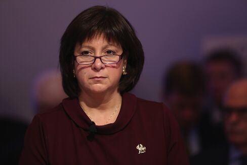 Finance Minister Natalie Jaresko