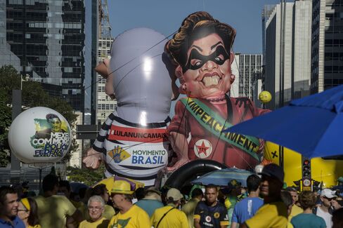 A protest in Sao Paulo on April 17.
