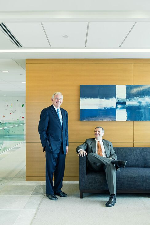 Churchill Franklin (left) and John Chisholm at Acadian Asset Management's Boston headquarters.
