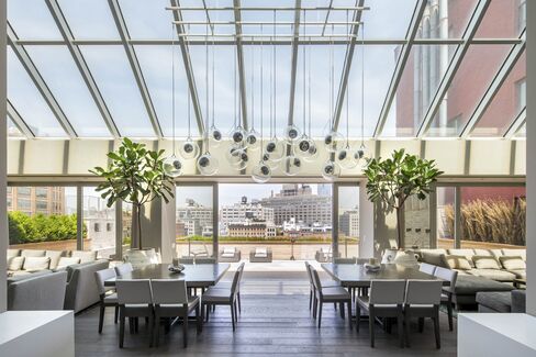 The dining and living area of Deron Williams's Manhattan condo. The three-time NBA All-Star and point guard for the Dallas Mavericks has listed it for $35 million.