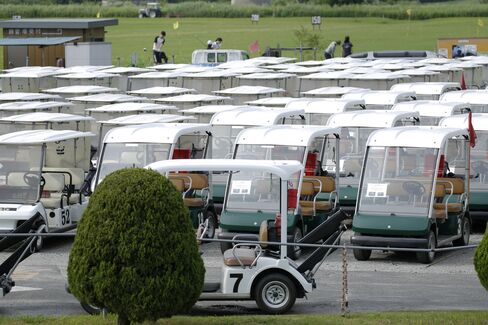 Unused golf carts