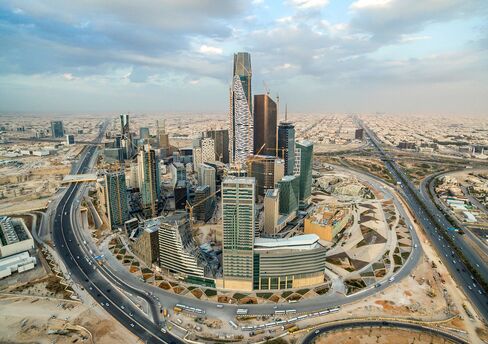 The King Abdullah financial district in Riyadh, Saudi Arabia.