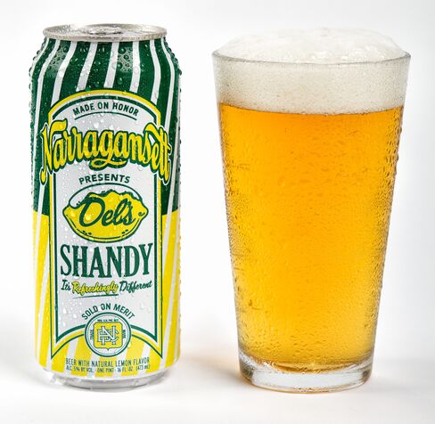 Narragansett's beer lemonadeÂ Shandy.