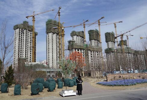 Huge construction site in Wuqing.  Wuqing, is a suburb