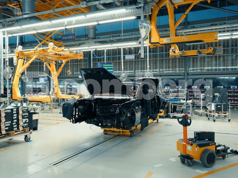 Car on the Assembly Line at Rolls-Royce