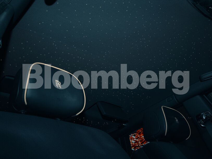 Starlight Headliner inside a Rolls-Royce Phantom