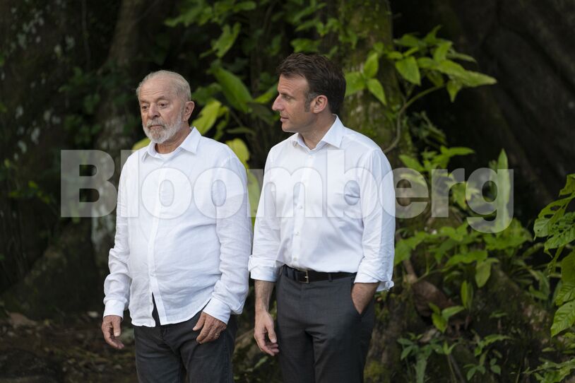 President Lula And French Counterpart Emmanuel Macron Visit Indigenous Communities In COP30 2025 Host City