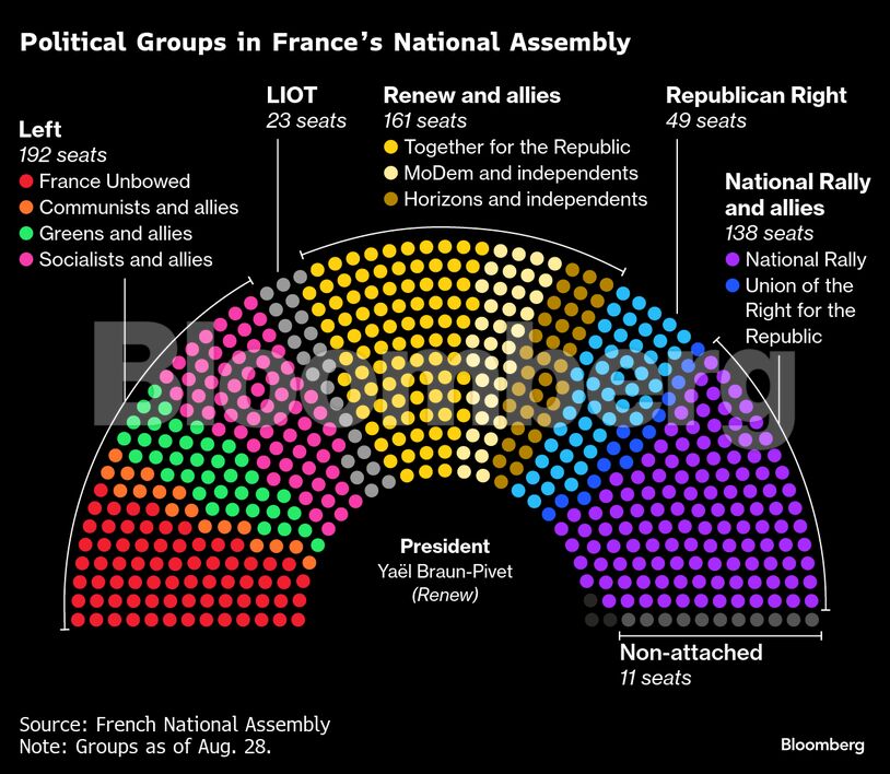 Political Groups in France’s National Assembly