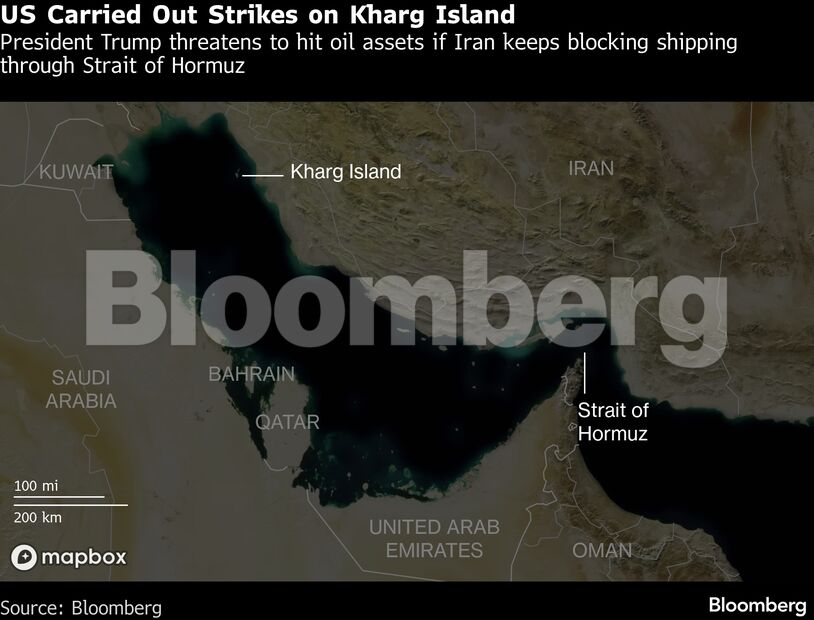 US Carried Out Strikes on Kharg Island | President Trump threatens to hit oil assets if Iran keeps blocking shipping through Strait of Hormuz