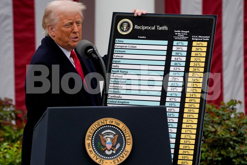 President Trump Announces New Tariffs In Rose Garden Speech