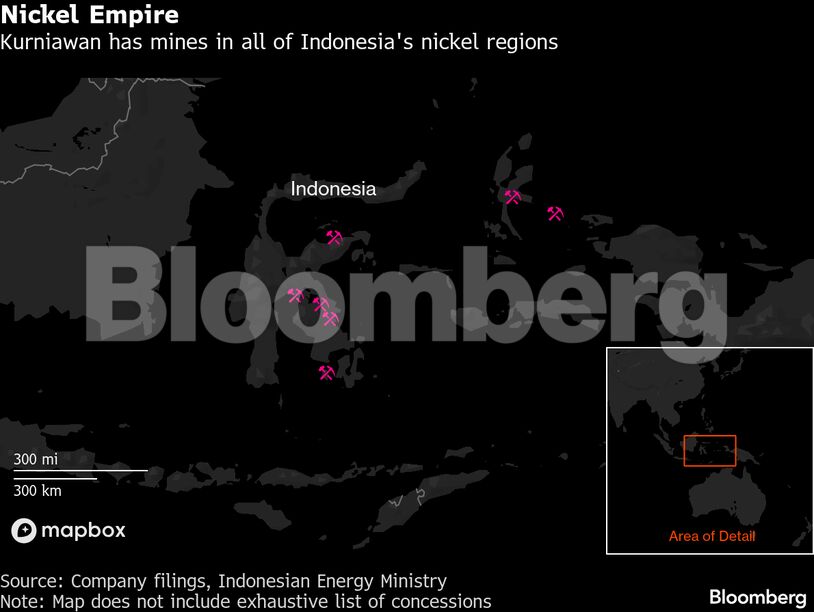 Nickel Empire | Kurniawan has mines in all of Indonesia's nickel regions