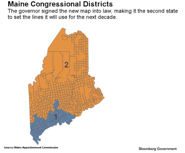 Map Of Maine Congressional Districts - Dorisa Josephina