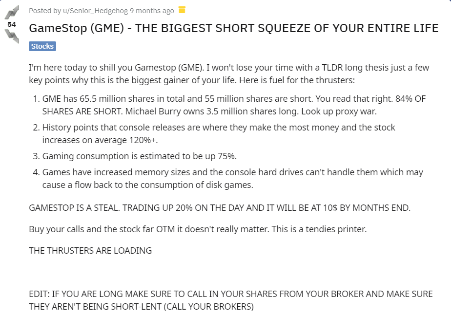 relates to How WallStreetBets Pushed GameStop Shares to the Moon