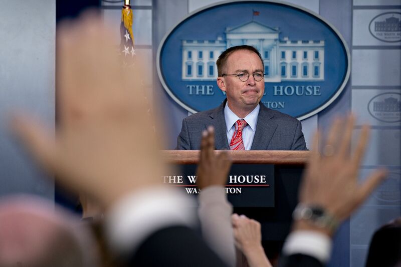 Press Briefing With White House Acting Chief Of Staff Mick Mulvaney