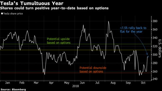 Tesla Options Suggest Post-Earnings Comeback From 2018 Losses