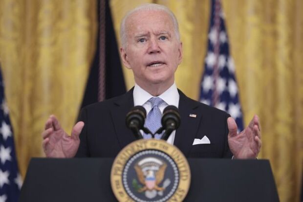 Biden at the White House on Thursday