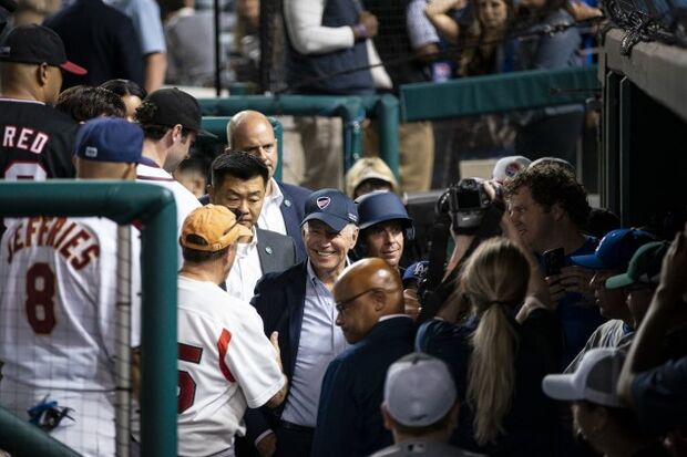 Biden and Pelosi Work the Congressional Baseball Game - The New