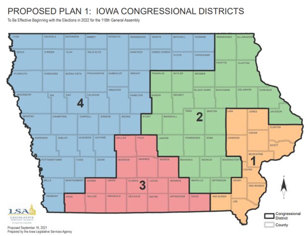 Iowa District Map Faces Uphill Sell to Republican Legislature ...