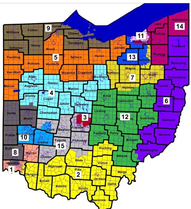 Congressman Jim Jordan District Map