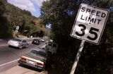 019761.ME.1116.topanga.2.AS Cityscapes on speeder flap in Topanga Canyon. Cars Northbound along Topa